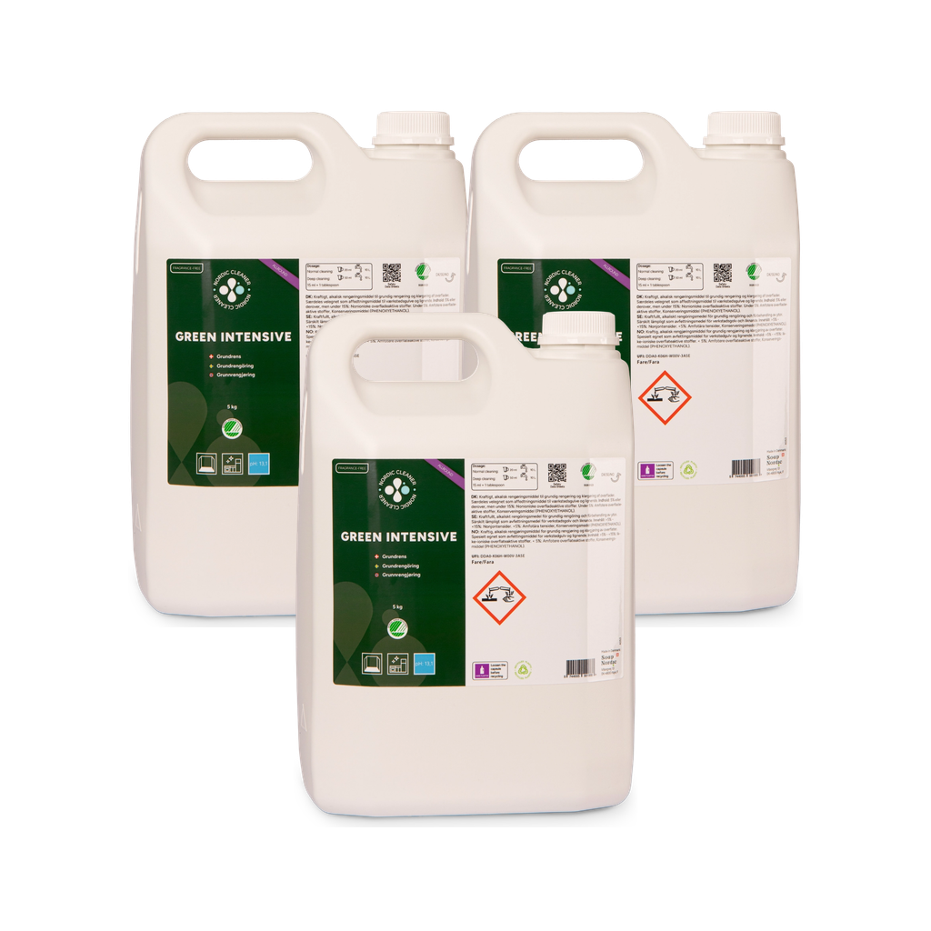Green Intensive - Grundrens uden parfume 3x5 kg